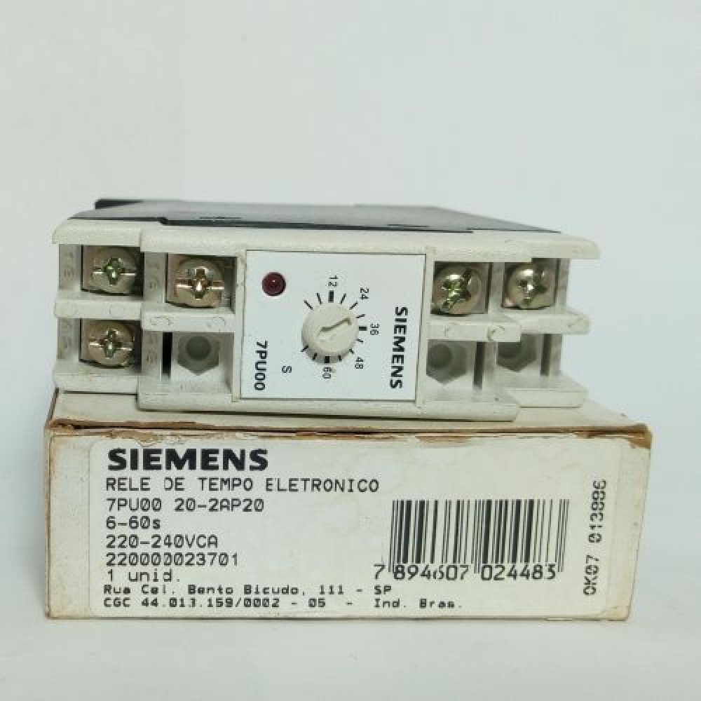 Foto 2 - Relé de Tempo Eletrônico 6-60s 7PU00 20-2AP20 Siemens
