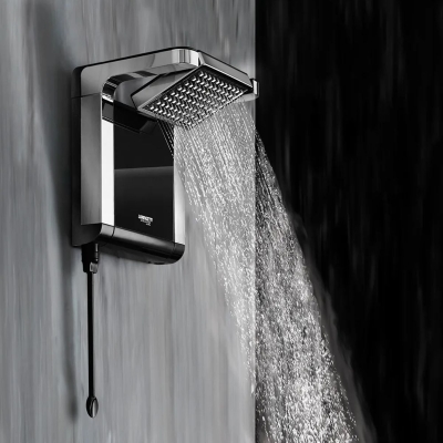 Ducha Acqua Star Ultra Preto/Cromado 5500W 127V Lorenzetti