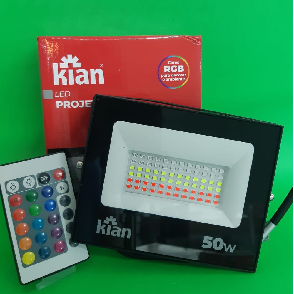 Foto 1 - Projetor LED 50W RGB Bivolt Kian