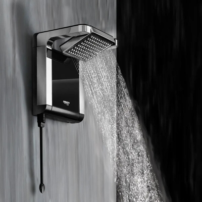 Ducha Acqua Star Ultra Preto/Cromado 5500W 127V Lorenzetti